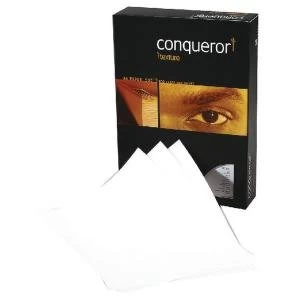Image of Conqueror Paper Laid Brilliant A4 White 100gsm Ream Pack of 500