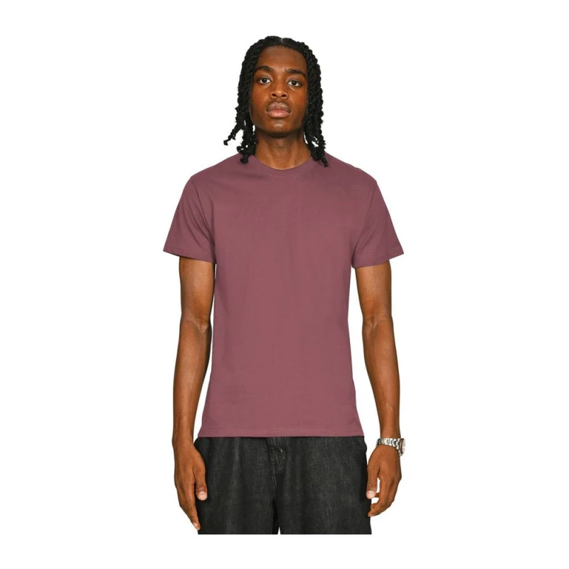 Image of Casual Classics Mens Supreme Combed T-Shirt in Mauve Size: XS Mauve Male XS