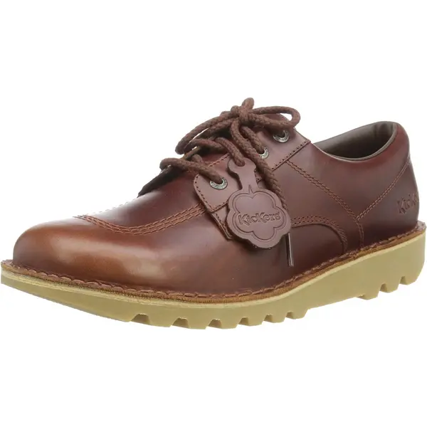 Image of Kickers Mens Kick Lo Core Work Dark Brown Shoes - UK 9