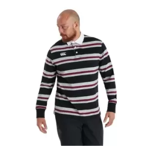 Image of Canterbury Long Sleeved Retro Striped Jersey - Black