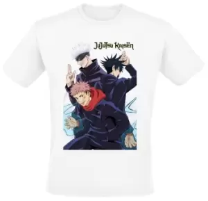 Image of Jujutsu Kaisen Trio T-Shirt white