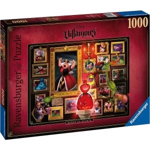 Image of Ravensburger Disney Villainous Queen of Hearts 1000 Piece Jigsaw Puzzle,