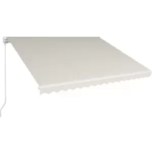 Image of Vidaxl - Manual Retractable Awning 400x300cm Cream Cream