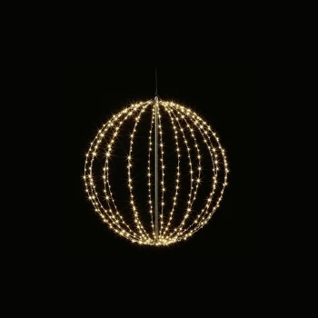 Image of Premier 40cm Christmas Metal Frame Ball - Black