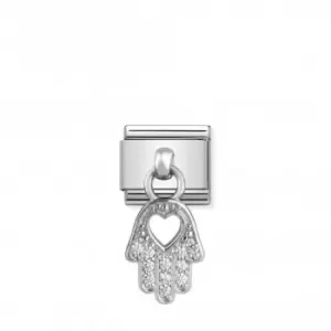 Image of Nomination Composable Classic Charm Silver H Of Fatima Link 331800/20
