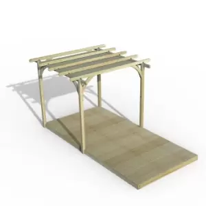 Image of Forest Garden Ultmia Pergola and Decking Kit with Canopy