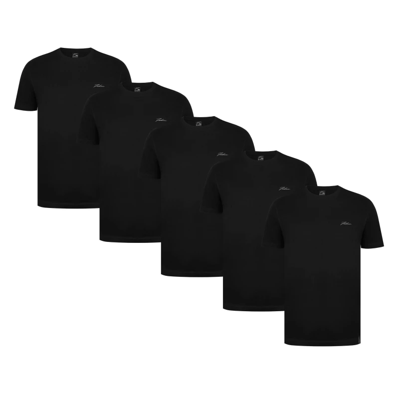 Image of Fabric 5pack T-Shirts - Black S