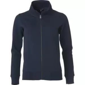 Image of Clique Womens/Ladies Classic Full Zip Sweatshirt (XS) (Dark Navy)