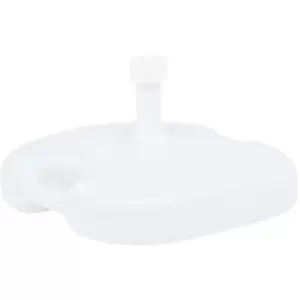 Image of Umbrella Base Sand/Water Filled 16 l White Plastic Vidaxl White