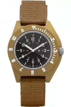 Image of Unisex Navigato Desert Tan Tritium night vision Watch WW194001DT-0802