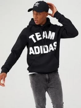 Image of Adidas Varsity Team Overhead Hoodie - Black