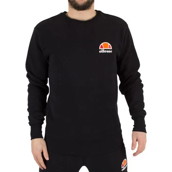 Image of Ellesse Diveria Left Chest Logo Sweatshirt mens Sweatshirt in Black - Sizes UK XS,UK S,UK M