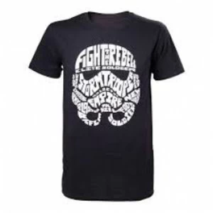 Image of Star Wars Stormtrooper Word Play Large Black T-Shirt