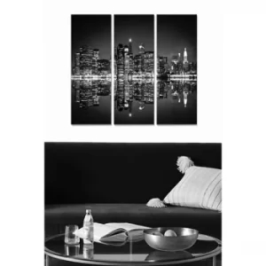 Image of MDF103151318 Multicolor Decorative MDF Painting (3 Pieces)