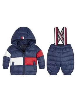 Image of Tommy Hilfiger Baby Boys 2 Piece Ski Suit - Navy, Size 18-24 Months