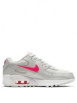 Image of Nike Air Max 90 Leather Junior Trainer