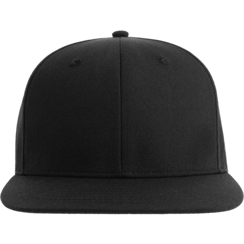 Image of Atlantis Atlantis Men James 6 Panel Polyester Snapback Cap in Black One Size Male 5063750269801