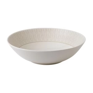 Image of Royal Doulton Ellen DeGeneres Taupe Stripe Serving Bowl