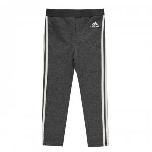 Image of adidas Infants 3stripe Legging - DrkGrey/Wht