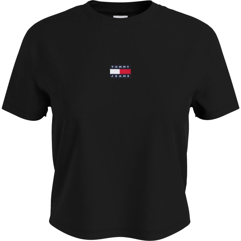 Image of Tommy Jeans Logo T-Shirt BLACK BDS female 8 (XS)