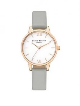 Image of Olivia Burton Grey And Rose Gold Watch