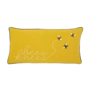 Image of Joules Bee's Knees Cushion 60cm x 30cm, Antique Gold