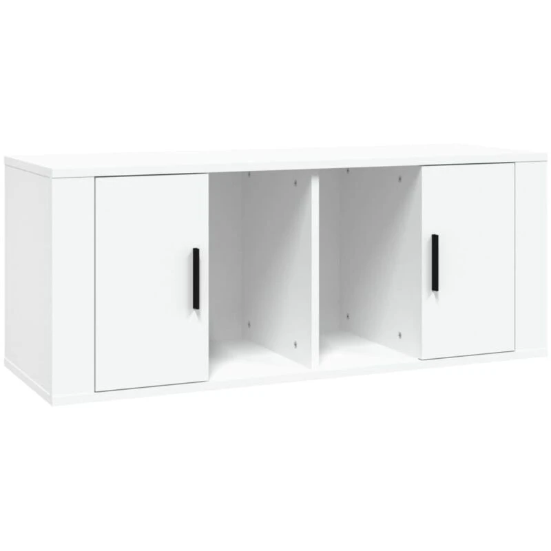 Image of Vidaxl TV Cabinet White 100X35X40 Cm Engineered Wood, White 816800