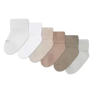 Image of Nike 6Pk Terry Sock Bb41 - Cream