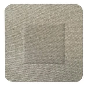Image of Click Medical Hygioplast Fabric Square Plasters Tan Pack of 100