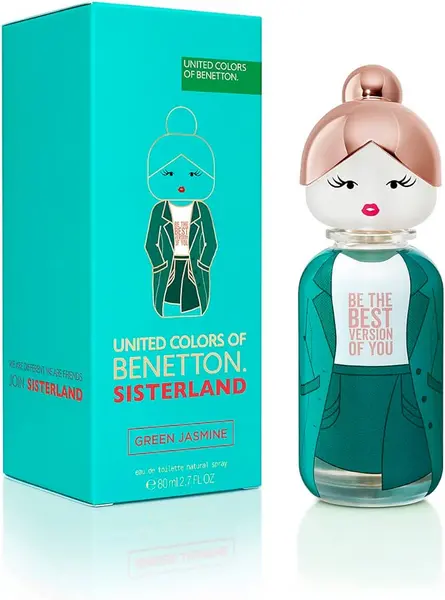Image of Benetton Sisterland Green Jasmine Eau de Toilette For Her 80ml