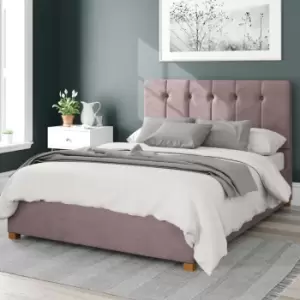 Image of Aspire Hepburn Ottoman Storage Bed Velvet Blush Small Double