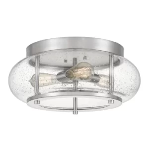 Image of Trilogy 3 Light Flush Mount, Brushed Nickel, E27