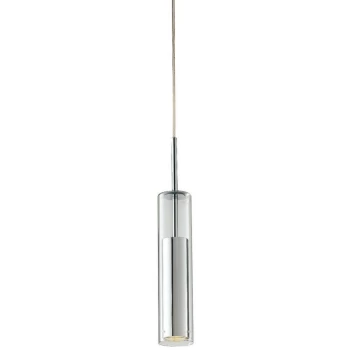 Image of Fan Europe Lighting - Fan Europe TABOO Slim Pendant Ceiling Light Chrome 7x47cm