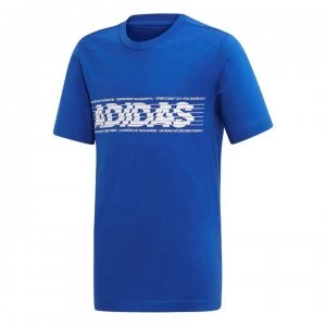 Image of adidas SID Line T Shirt Junior Boys - Royal