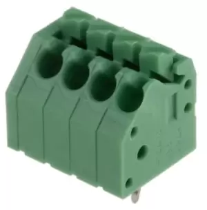 Image of Phoenix Contact Ptsa 1.5/4-3,5-Z Terminal Block, Wire To Brd, 4Pos, 16Awg