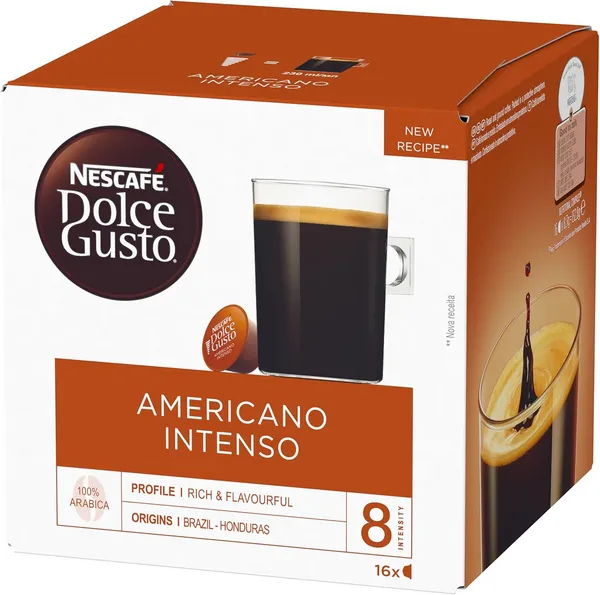 Image of Nescafe Dolce Gusto Americano Intenso Coffee 16 Pods