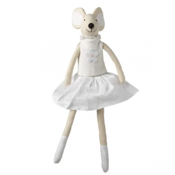 Image of Sitting White Dress Mouse By Heaven Sends