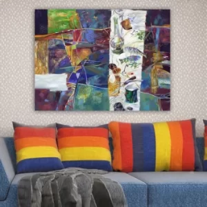 Image of 290633840_70100 Multicolor Decorative Canvas Painting