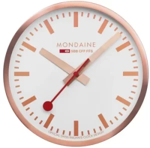 Image of Mondaine Clock Wall Kitchen Copper