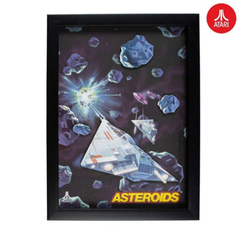 Image of Official Atari Official Atari 3D Asteroids Collection Wall Art