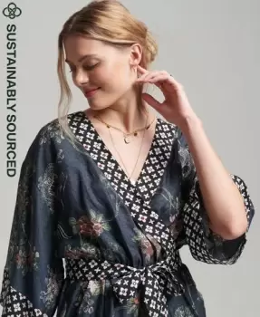 Image of Superdry Vintage Kimono Playsuit