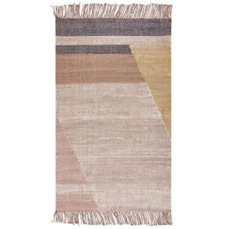 Image of Beliani Rug Samlar Brown 80 X 150 Cm Jute