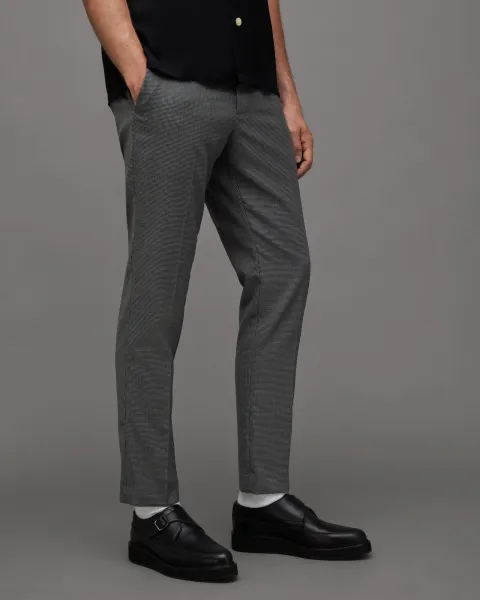 Image of AllSaints Penfold Skinny Puppytooth Trousers