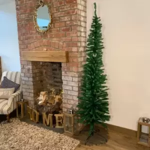 Image of 7ft (210cm) Sofia Pine Slim Pencil Green Soft Needle Look Christmas Tree