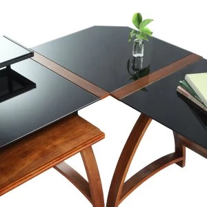 Image of Jual Helsinki Black Glass Corner Connector