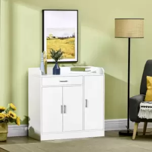 Image of Homcom Modern Sideboard With Storage Cabinet Floor Cupboard White