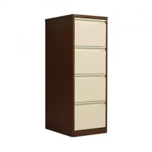 Image of Bisley 4 Drawer Filing Cabinet Lockable 470x622x1321mm CoffeeCream