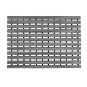 Image of Oseasons Non-slip Slatted Shower Mat In Grey