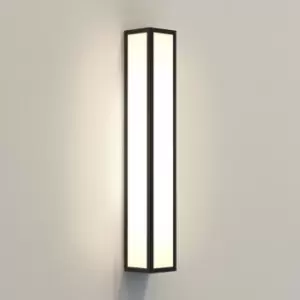 Image of Astro Salerno Bathroom Flush Wall Light Textured Black IP44, LED E14