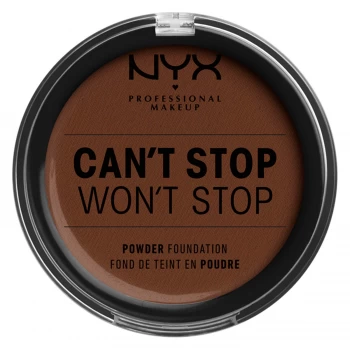 Image of NYX Professional Makeup Can't Stop Won't Stop Powder Foundation (Various Shades) - Deep Walnut